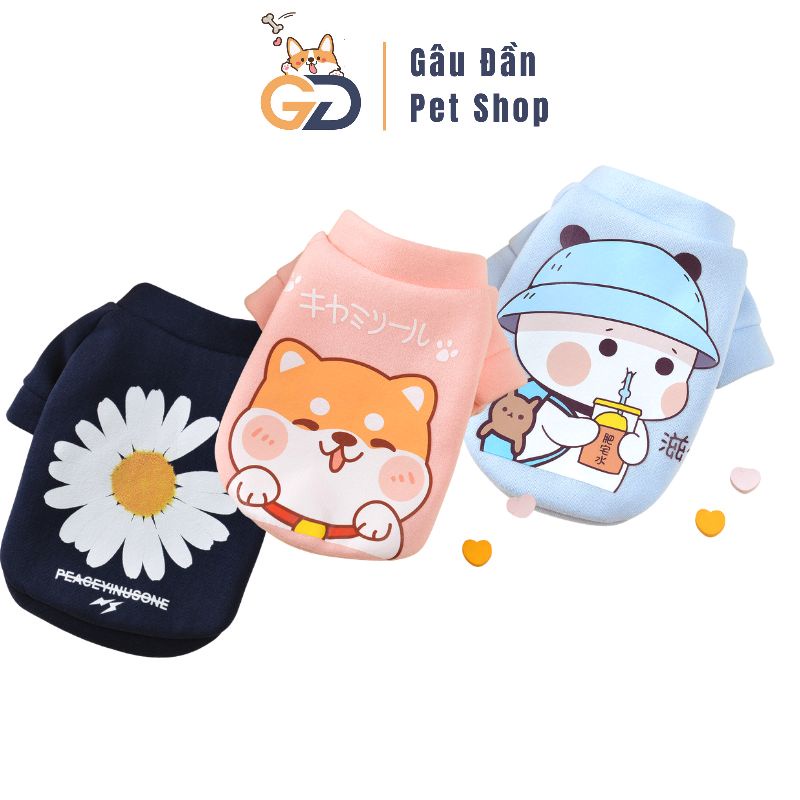 Áo Cho Chó Mèo - Áo Nỉ Flanel Cho Chó Mèo