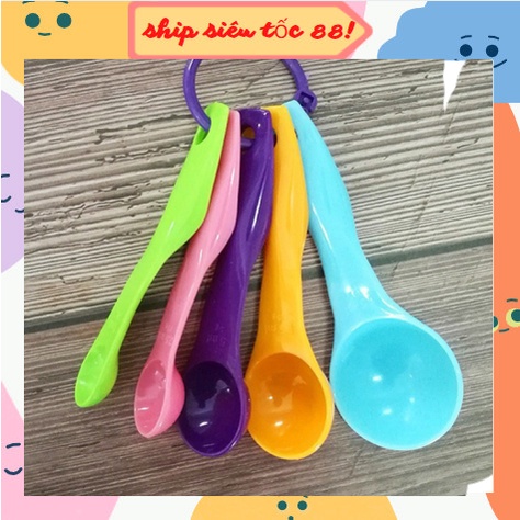 Bộ thìa đong nhà bếp set 5 cái 2460 ship siêu tốc88