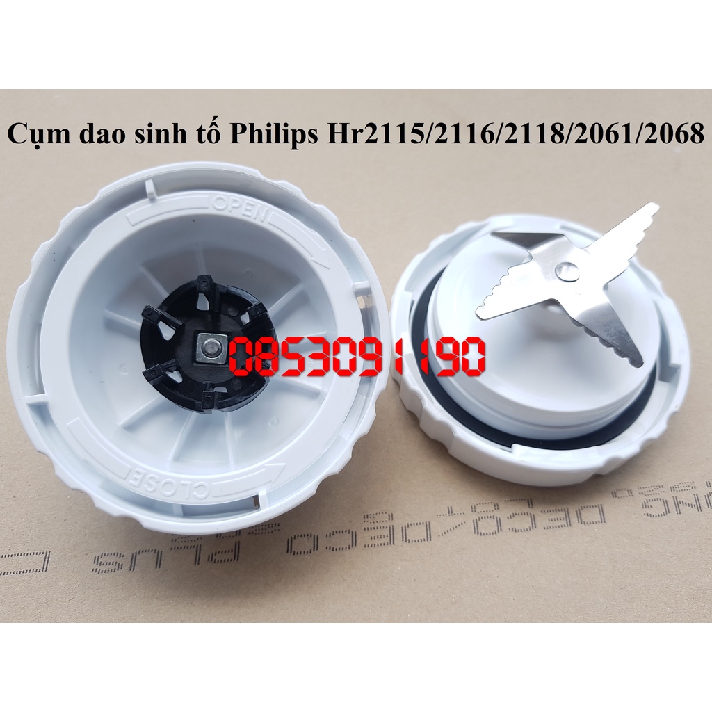 Lưỡi dao cối ướt (cốc lớn) máy xay sinh tố philips HR2115 / HR2116 / HR2118 / HR2071