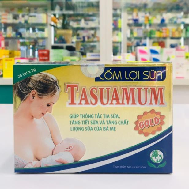 (BV Từ Dũ) Cốm Lợi Sữa TASUAMUM GOLD (20 gói )- Nhà thuốc Amipharma - FREESHIP 99k