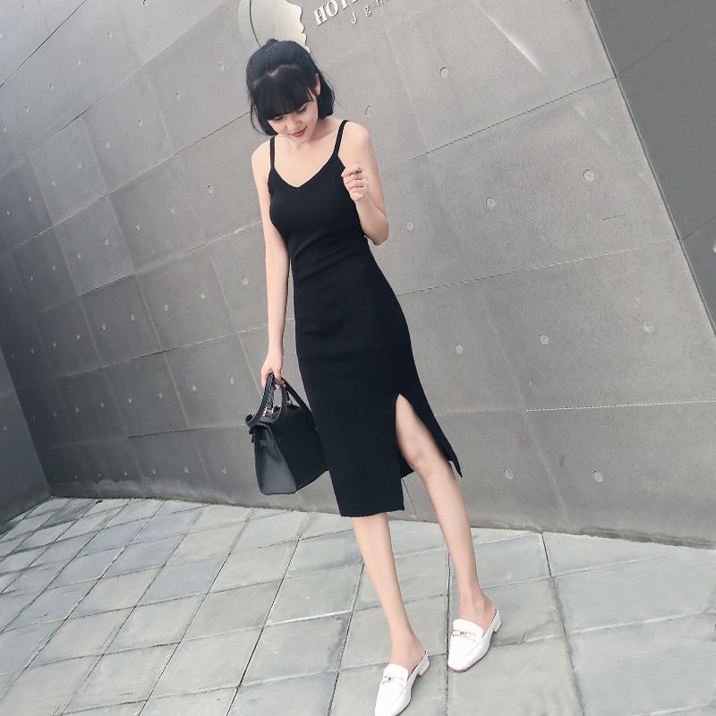 (MỚI) Đầm dệt kim dài vừa phải