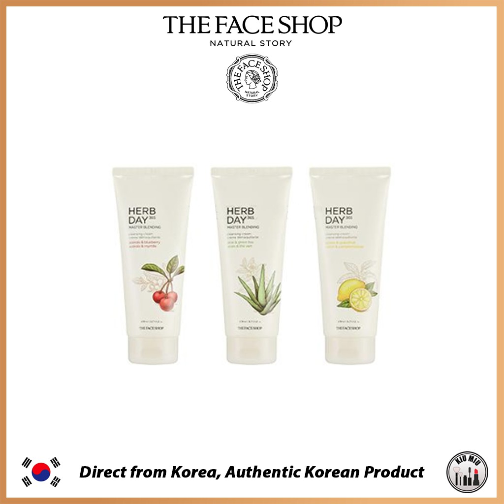 THE FACE SHOP HERB DAY 365 Master Blending Cleansing Cream 170ml *ORIGINAL KOREA*