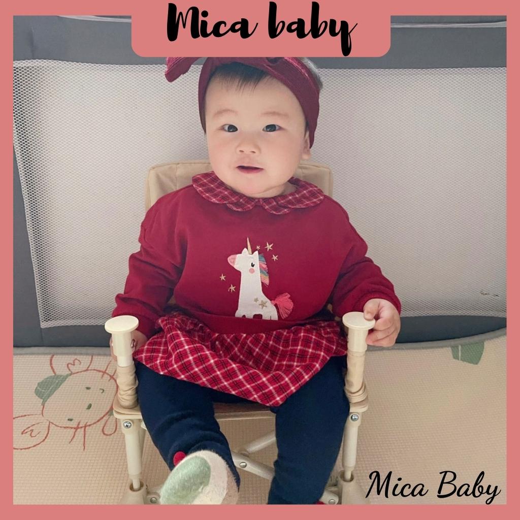 Ghế ăn dặm cho bé có dây buộc an toàn Mica baby