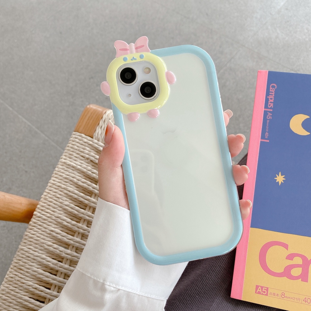 Ốp Điện Thoại Hình Quái Vật Nhỏ Xinh Cho iPhone 13 12 11 pro max XS max XR X 7 8 6 6S PLUS 13-6