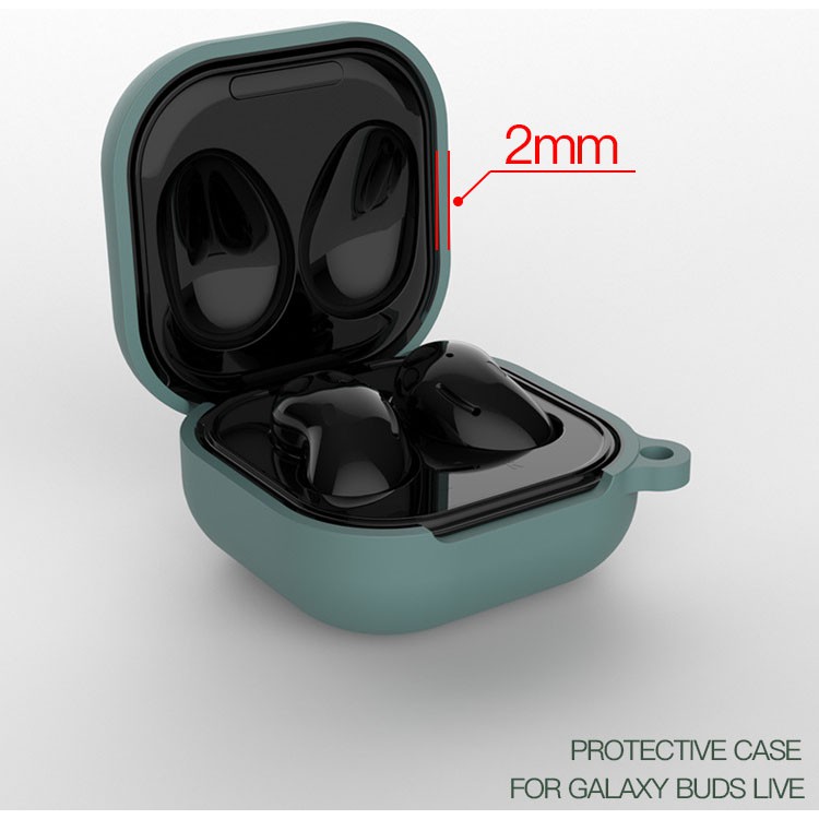 Vỏ case Samsung Galaxy Buds live silicone nhám bảo vệ tai nghe