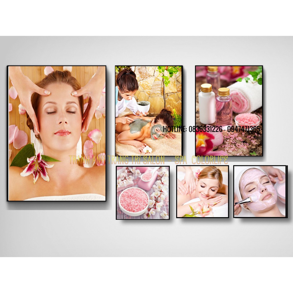 BỘ TRANH DÁN TƯỜNG SPA DECOR SPA SIÊU ĐẸP GIÁ XƯỞNG B61 COLORLIFE | BigBuy360 - bigbuy360.vn