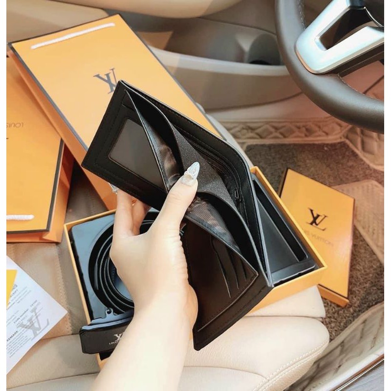‼️‼️Set nịt thắt lưng nam kèm ví #pedro hm gc lv fullbox