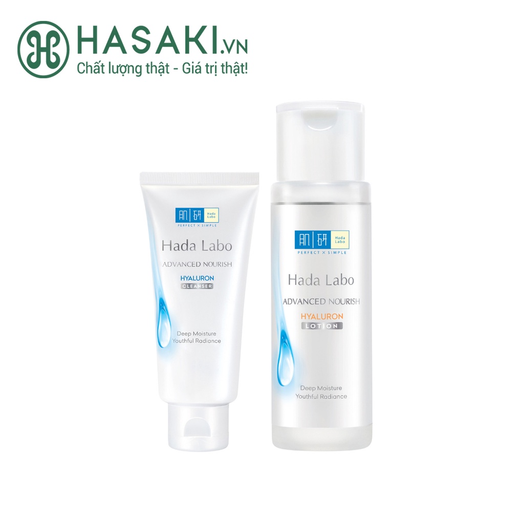 Bộ Đôi Hada Labo Sữa Rửa Mặt &amp; Lotion Dưỡng Ẩm Da Thường