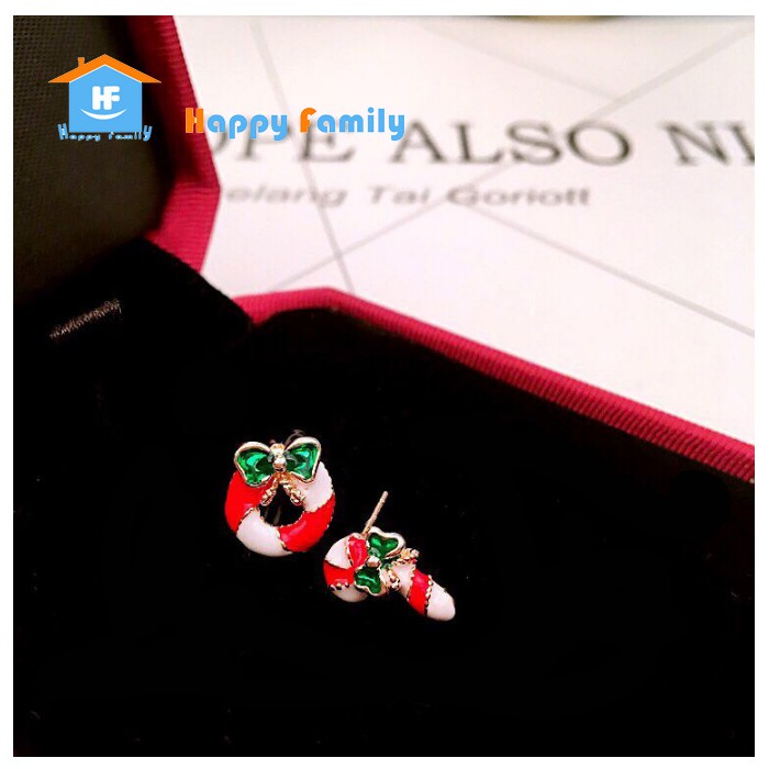 [Hàng xuất] Trang sức cao cấp bông tai chủ đề Giáng sinh hàng đẹp