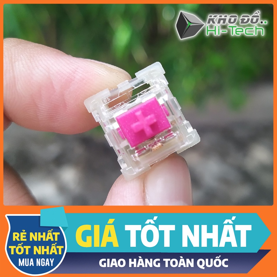 Switch KTT Red Wine đã lube mượt mà 💖 𝘍𝘳𝘦𝘦𝘴𝘩𝘪𝘱 💖 Lò xo 55g | Switch bàn phím cơ giá rẻ