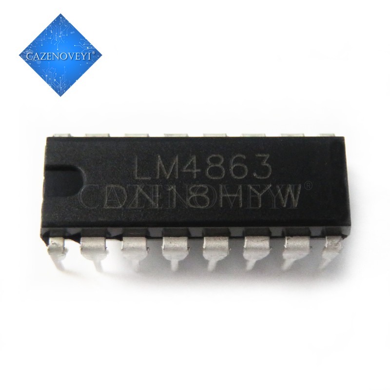 10 Cái / lốc LM4863D LM4863N LM4863P LM4863 DIP16 IC khuếch đại âm thanh hai chiều Còn hàng