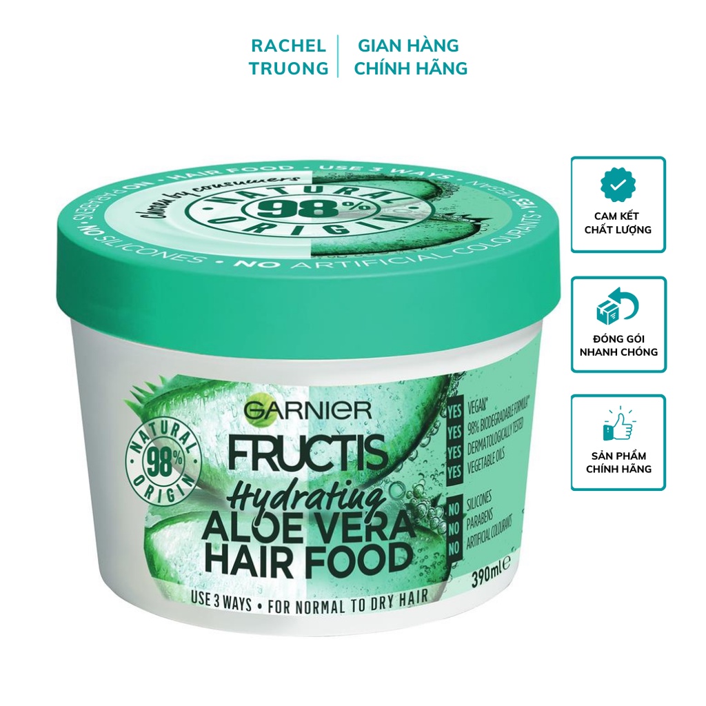 Mặt nạ ủ tóc GARNIER dưỡng chất từ nha đam bổ sung dưỡng ẩm sâu phục hồi tóc khô 390ml