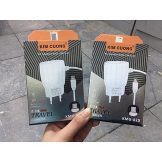 Sạc nhanh dây liền kim cương 2 cổng sạc 1.5a