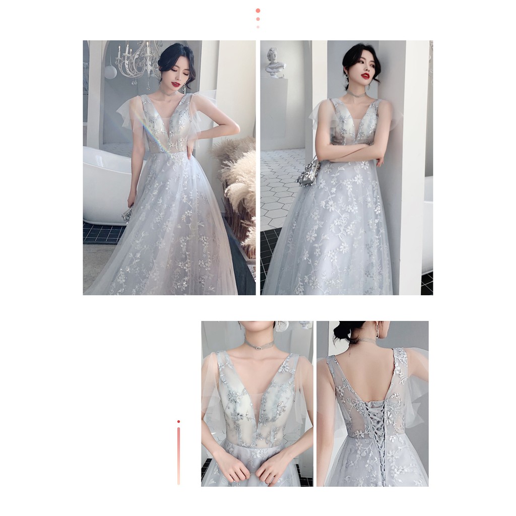 Váy đầm CAO CẤP phù dâu cưới hỏi dự tiệc size XS-2XL bigsize wedding-event dress  LT1378