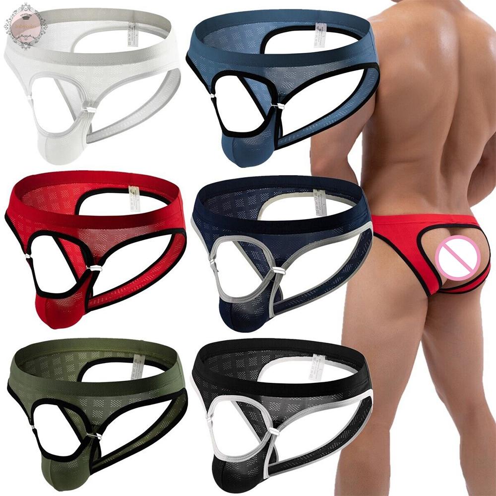 Men Underwear Open Front Hole Panties Seamless Underpants Best Popular