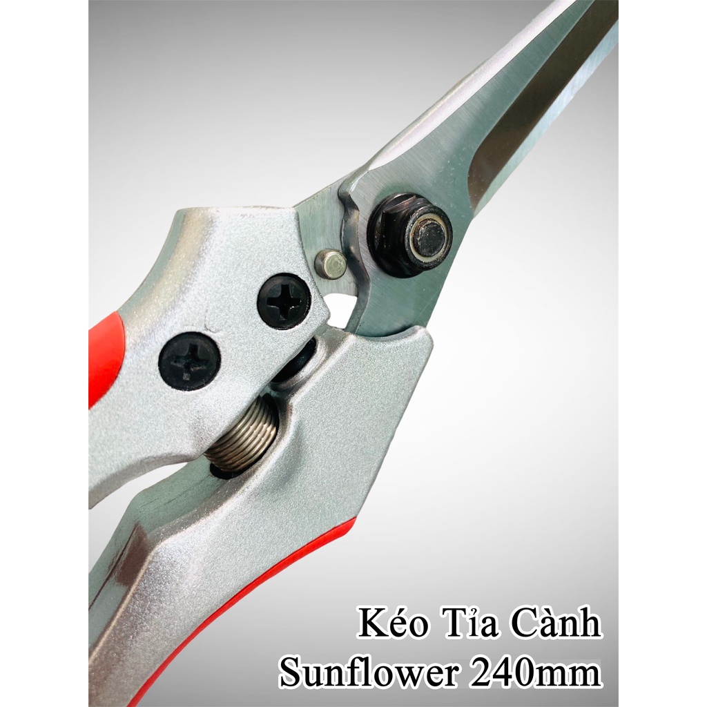 Kéo Tỉa Tán KIRERU YOROKOBI Nhật Bản 240mm: Lưỡi Thép Trắng SK 85 | Cán Nhôm, Kéo Có Lò Xo Giảm Lực & Chốt Khóa An Toàn