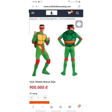 Đồ hóa trang ninja rùa