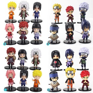 Set 24 Mô Hình Nhân Vật Naruto Chibi Đầu To - Cao 10cm