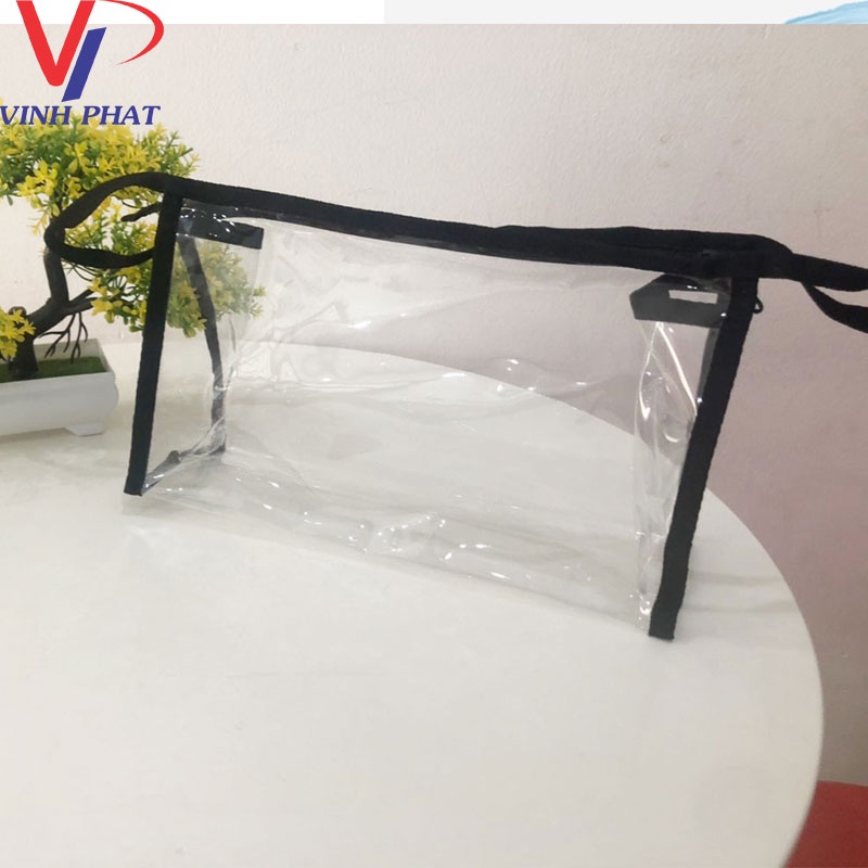 Túi đựng đồ bằng PVC trong suốt có khóa kéo chống nước - Vĩnh Phát