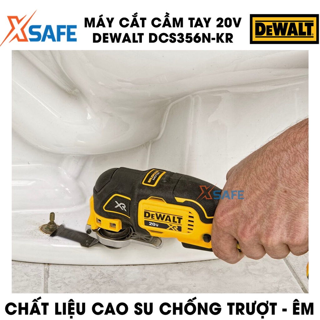 Máy cắt cầm tay 20V DEWALT kèm bộ phụ kiện lưỡi cắt Máy cắt cầm tay DeWalt trang bị đèn LED làm việc, ba cấp tốc độ
