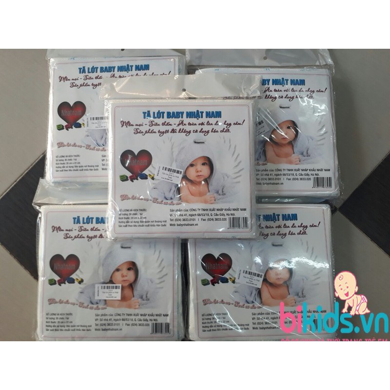 Combo 10 bịch tấm lót sơ sinh Nhật Nam - TL008
