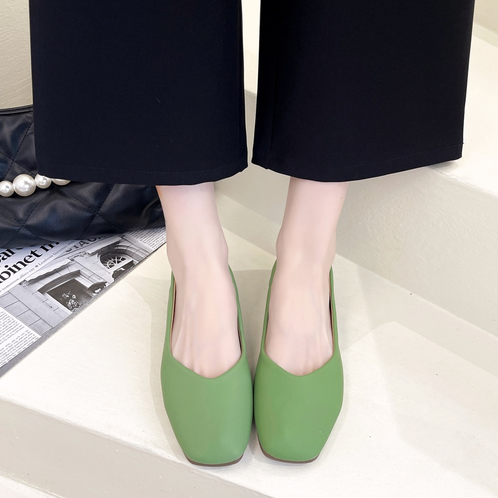 Giày Búp Bê Da Thời Trang Dành Cho Nữ