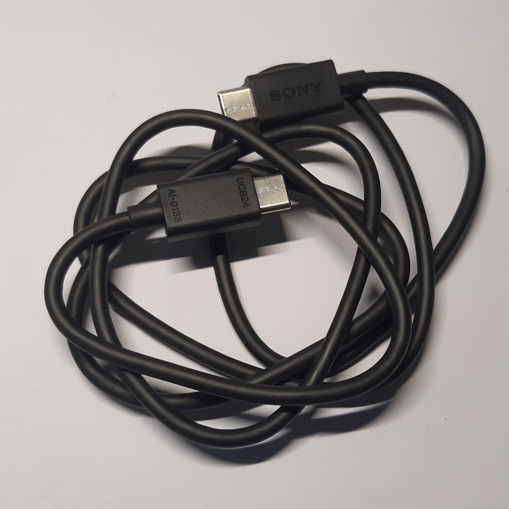 Cáp dữ liệu sạc nhanh chính hãng sony UCB24 hai đầu C