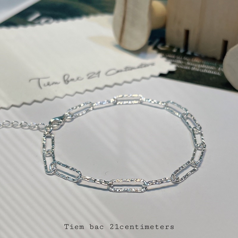 Lắc tay bạc 21 Centimeters Square Tiệm bạc 21 Centimeters