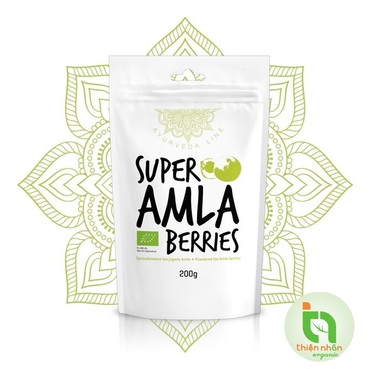 Bột quả lý gai Amla Berry hữu cơ Diet Food 200g Super Amla Berries Powder