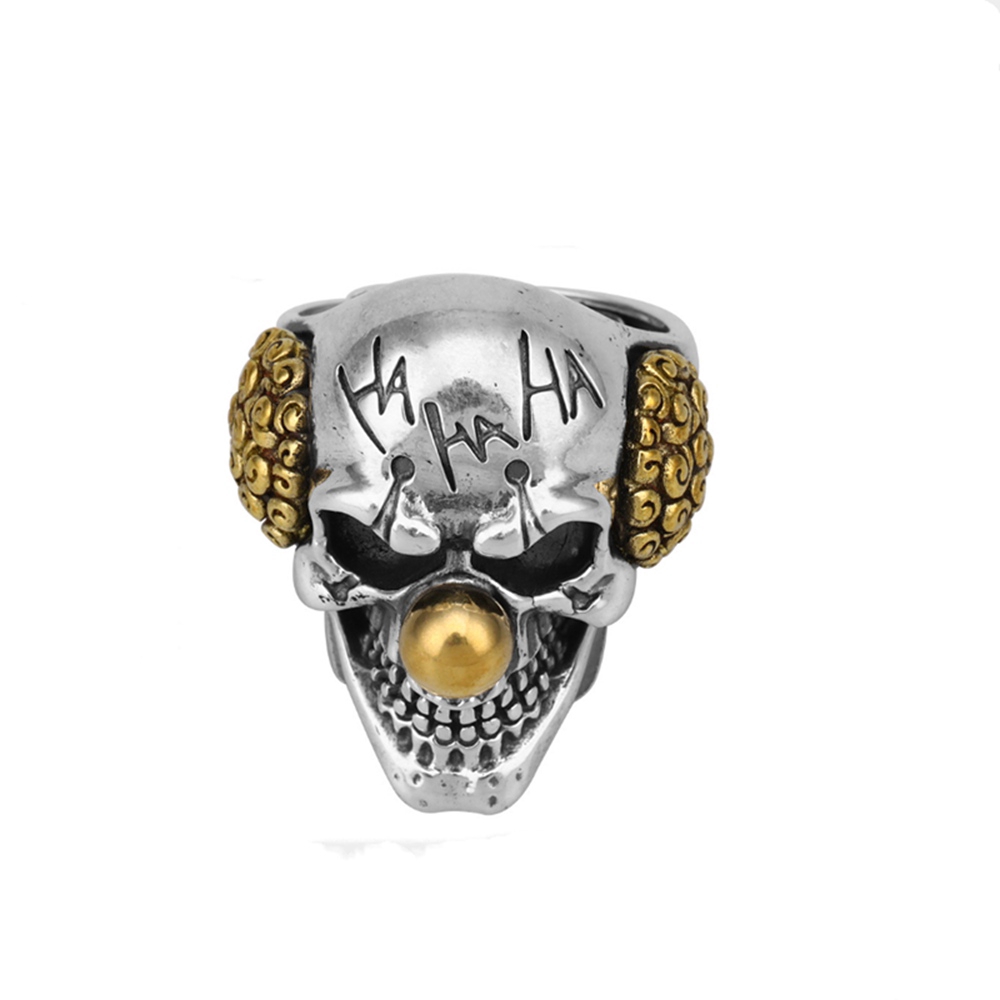 Nhẫn bản to điêu khắc mạ bạc thời trang