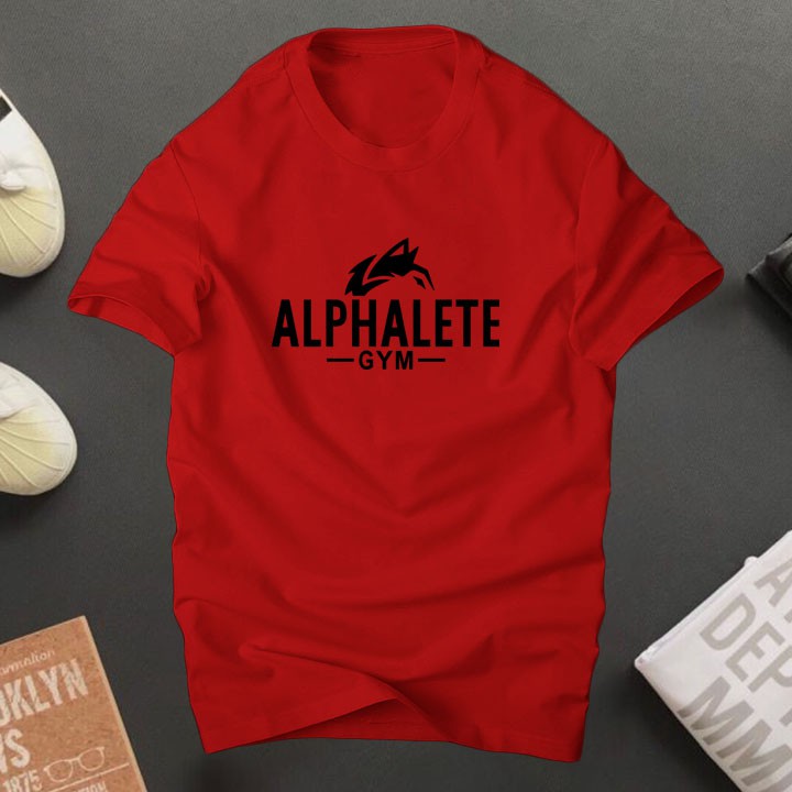 Áo thun nam cổ tròn basic Alpha vải cotton dày dặn, co giãn, tay ngắn| ur sport