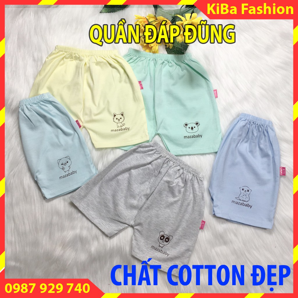 [CAO CẤP] Quần đùi chục in mông LOẠI ĐẸP chất cotton 100% mềm mịn cho bé Trai/ Gái 3-14kg - QĐ -HMA0800