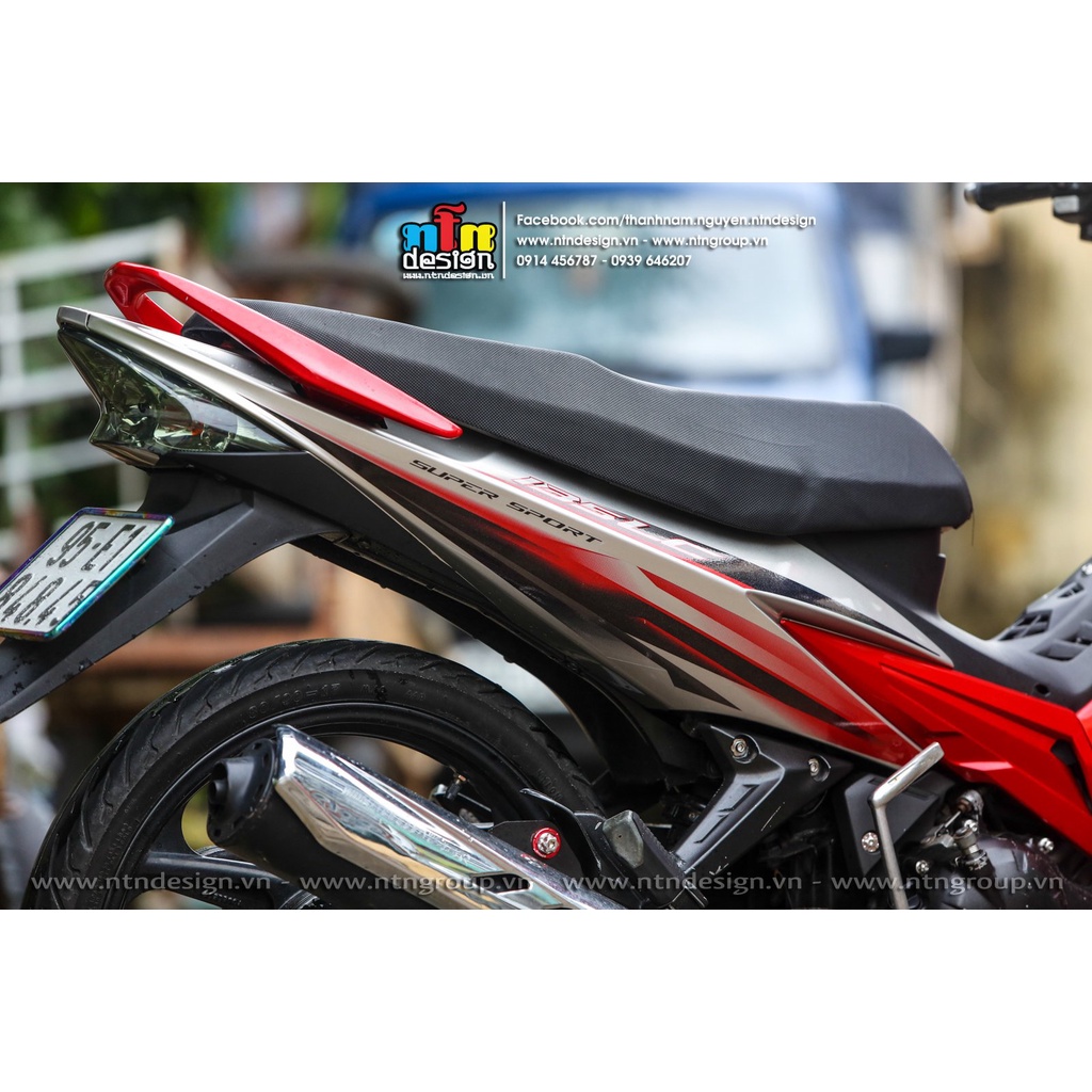 Tem rời exciter 2010 bạc đỏ đen