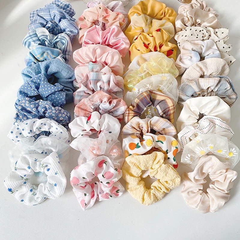 Scrunchies dây buộc tóc ngẫu nhiên cho nữ mã TGCT