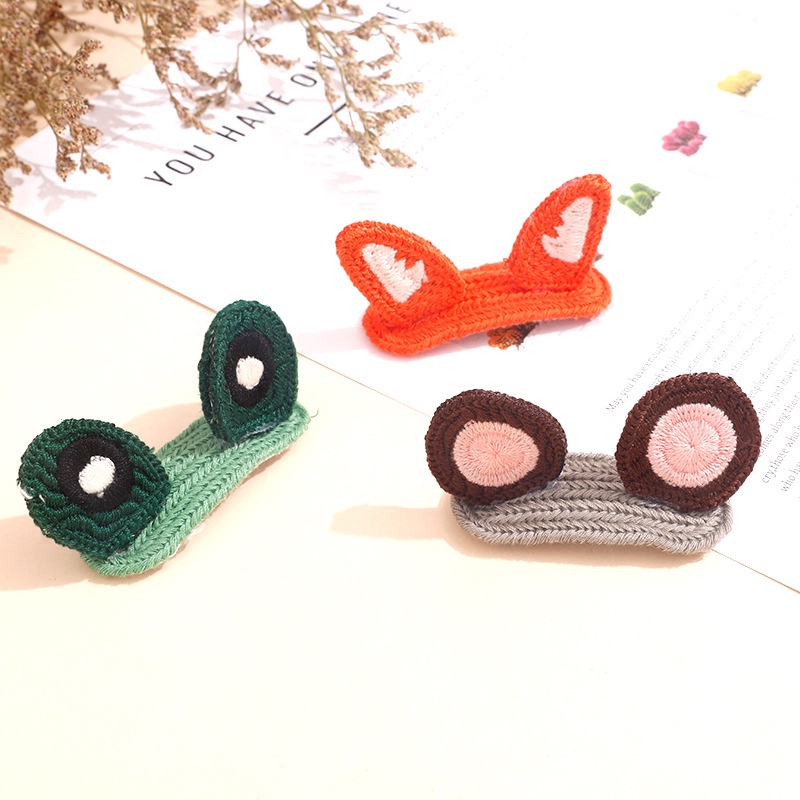 Kẹp Tóc BB Hình Tai Thỏ Hoạt Hình Phong Cách Hàn Quốc Cho Nữ