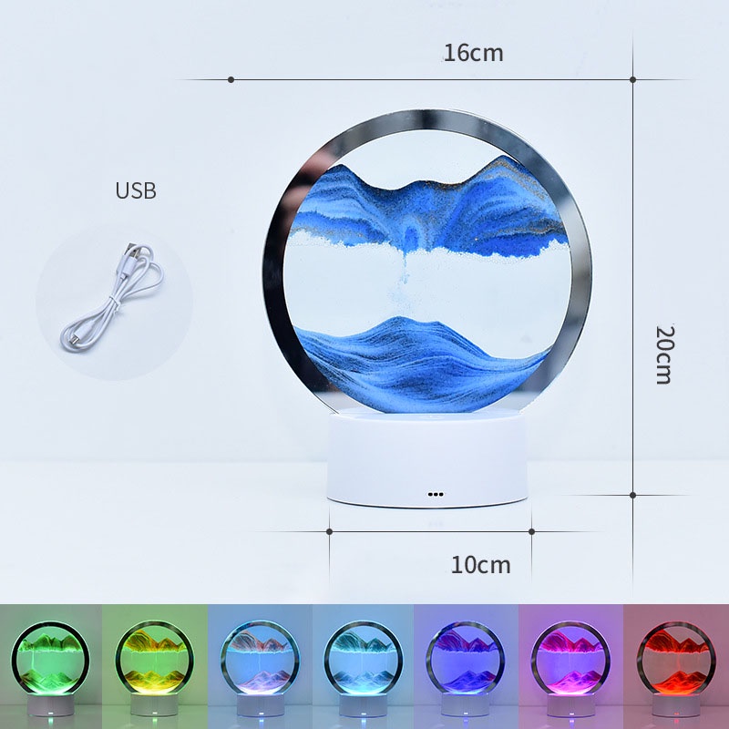 Tranh cát chảy có đèn led cắm usb siêu đẹp