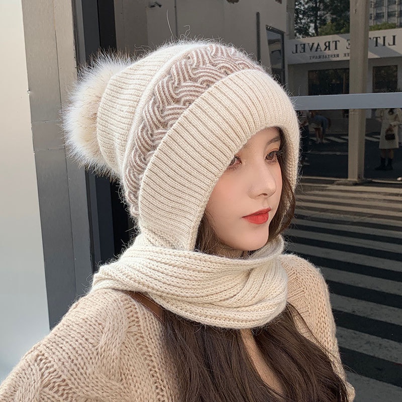 Korean style winter warm woolen hat for women
