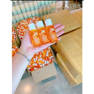 Serum cấy trắng , kích trắng vitamin c mix vàng lá