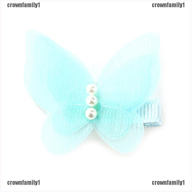 (C) Bộ 5 Kẹp Tóc Đính Nơ 1 Cái Cho Bé