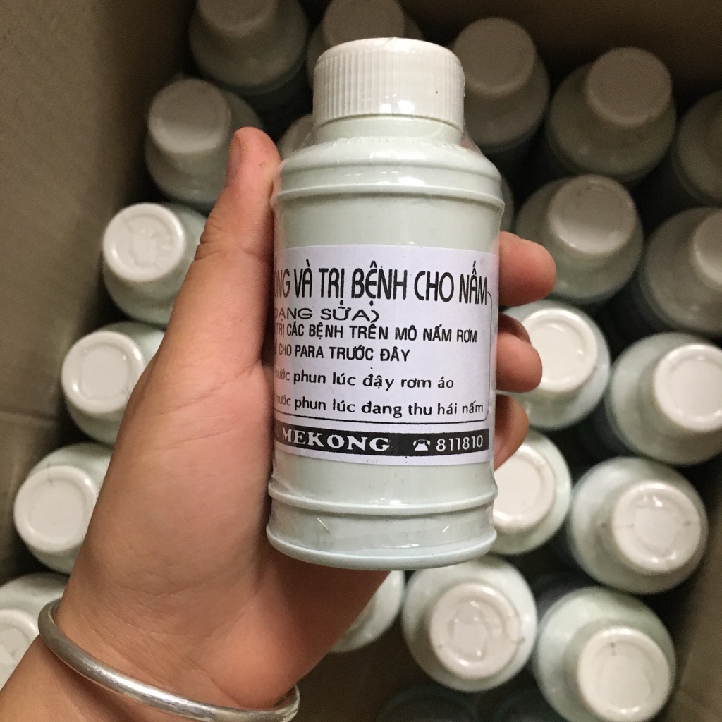 Dung dịch dưỡng nấm rơm Mekong 8 Nha  - Kích thích ra tơ mạnh, nấm tròn chắc