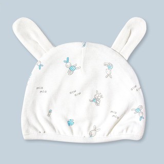 Mũ sơ sinh Miomio dày 100% cotton