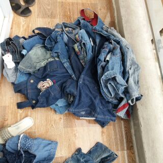 Combo lô áo quần bò 20c