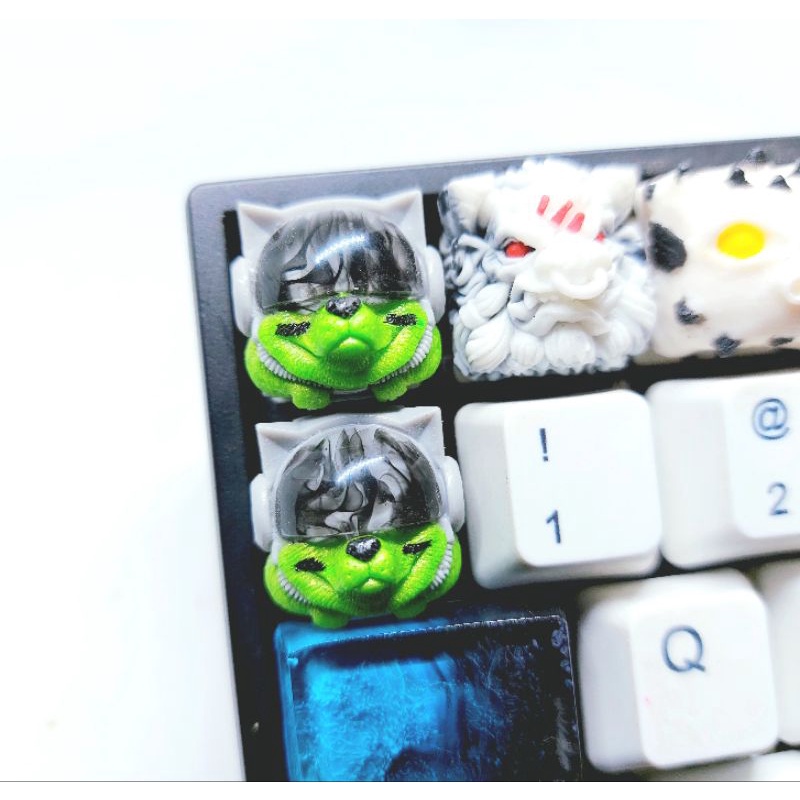 Keycap resin Sirius clone tone lá xám trang trí bàn phím cơ gaming