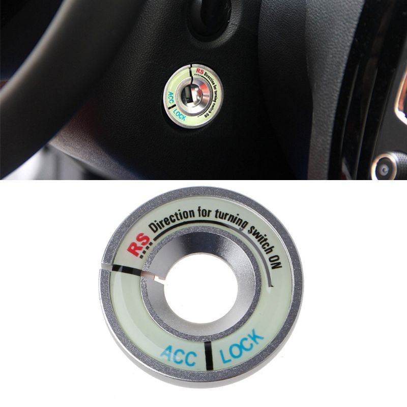 Sticker dạ quang trang trí công tắc khởi động xe hơi