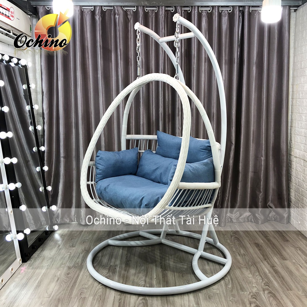 Xích Đu Đôi Sân Vườn Cao Cấp Mẫu Phượng Hoàng Tết Phong Cách Hiện Đại Dành Cho 2 Người (Có Sẵn)