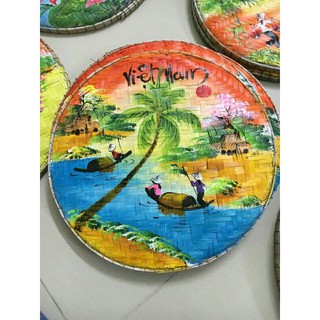Tranh mẹt tre trang trí vách tường