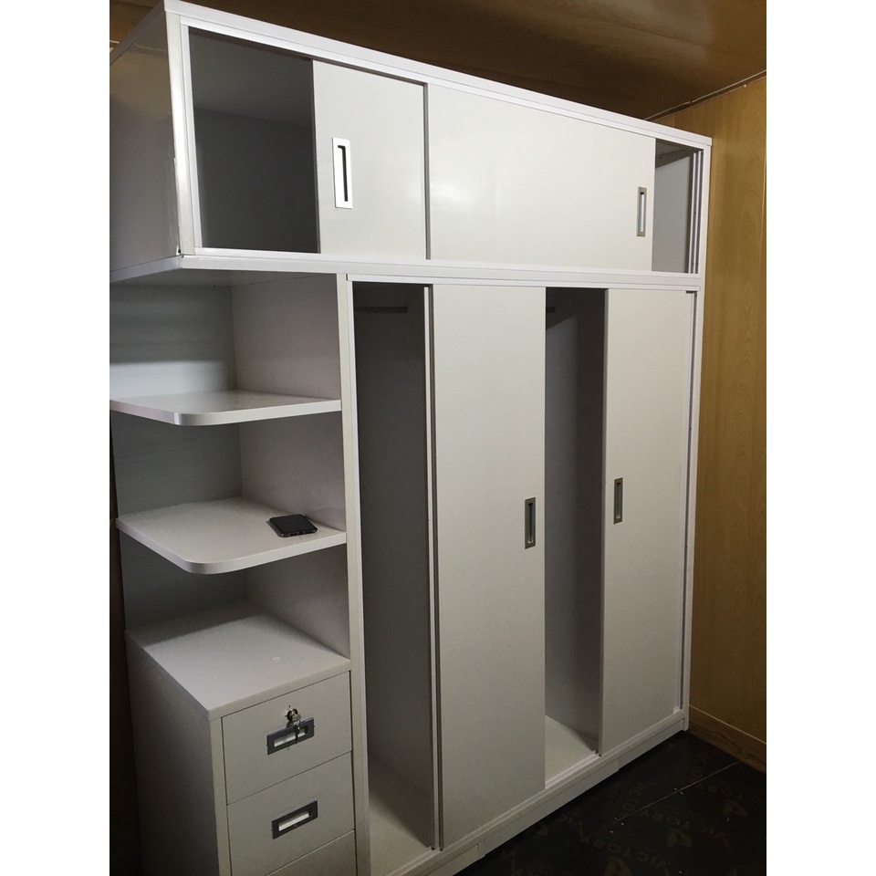 Tủ quần áo nhựa Đài Loan 5 cánh lùa cao 2.45m – Nội thất Thành Công