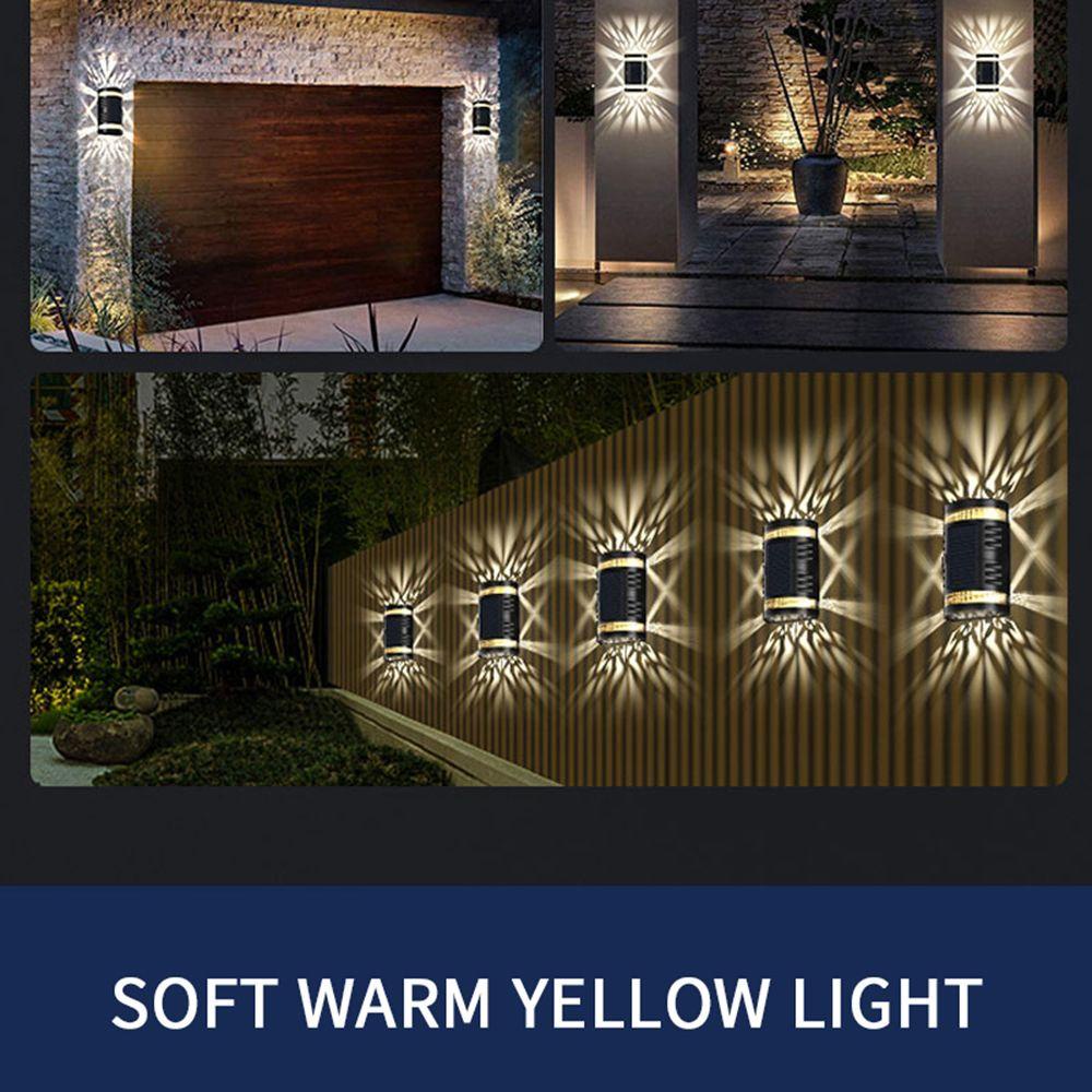 GOGOUP Đèn Năng Lượng Mặt Trời Cảm Biến Tự Động Dùng Trang Trí Ngoài Trời