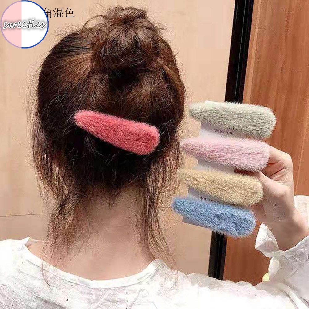 Kẹp tóc mái màu sắc ngọt ngào sành điệu cho nữ