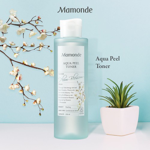 Nước Cân Bằng Mamonde Loại Bỏ Da Chết Cho Da Hỗn Hợp 250ml Aqua Peel Toner